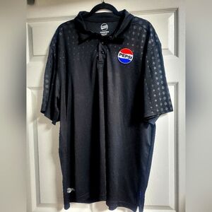 Pepsi Black Polo Shirt with Iconic Logo Size 3X NWOT Collectors Item
